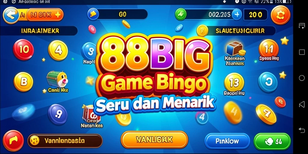 Tampilan permainan bingo yang seru dan interaktif di 88BIG.