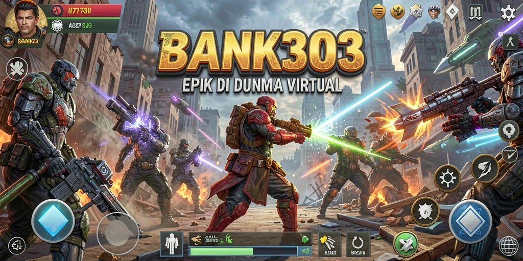 Tampilan gameplay BANK303 yang mendebarkan saat pertarungan terjadi.