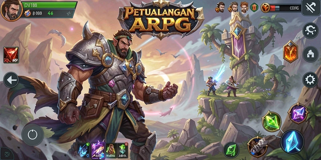 Screenshot gameplay DV188 yang menampilkan aksi pertempuran mendebarkan.