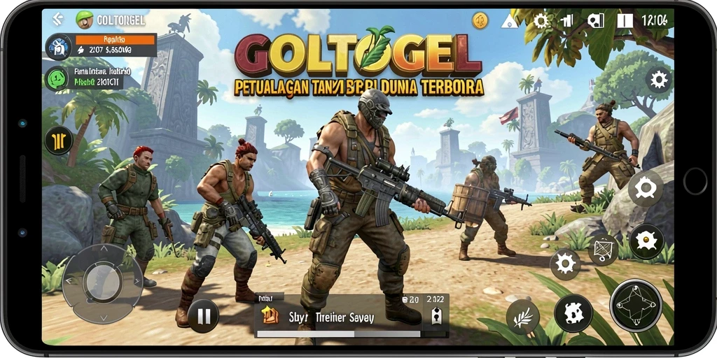 Tangkapan layar gameplay mengesankan GOLTOGEL dalam dunia terbuka.