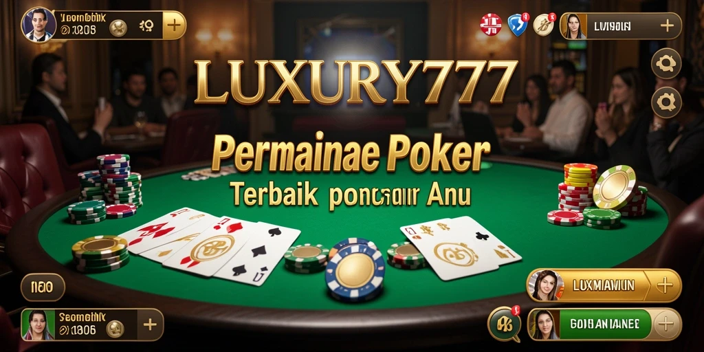Tampilan menarik gameplay Poker LUXURY777 yang seru.