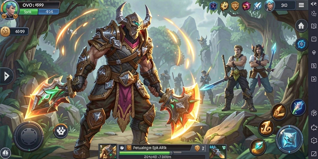 Tampilan dinamis dari gameplay OVO99 yang menegangkan.