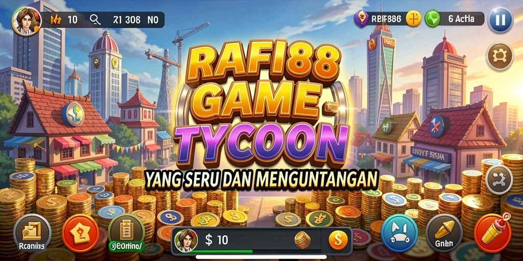 Screenshot gameplay RAFI88 yang menunjukkan momen mendebarkan dalam membangun bisnis.