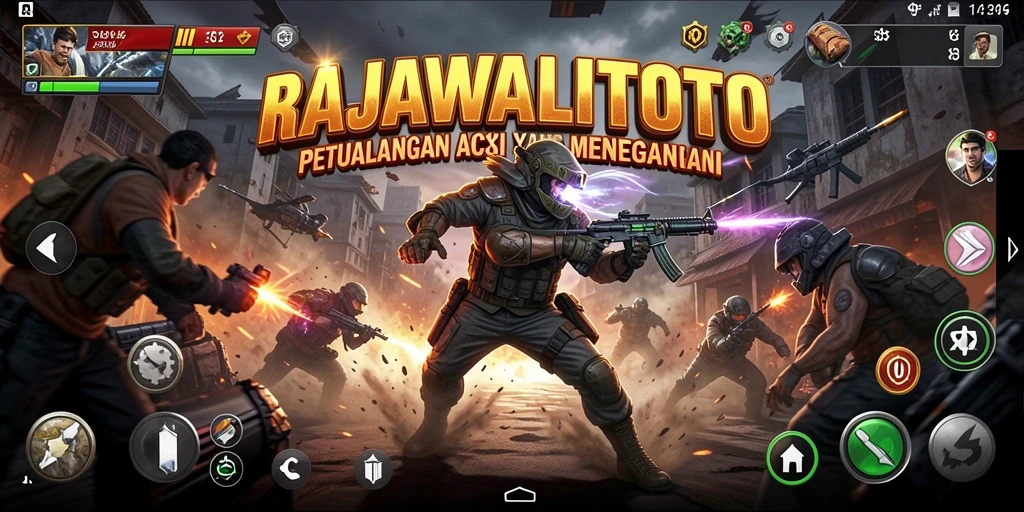 Tampilan gameplay yang mendebarkan dari RAJAWALITOTO.