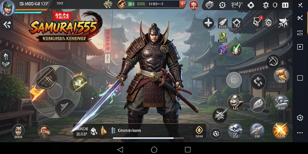 Tampilan utama SAMURAI555 dengan fitur-fitur utilitas yang lengkap.
