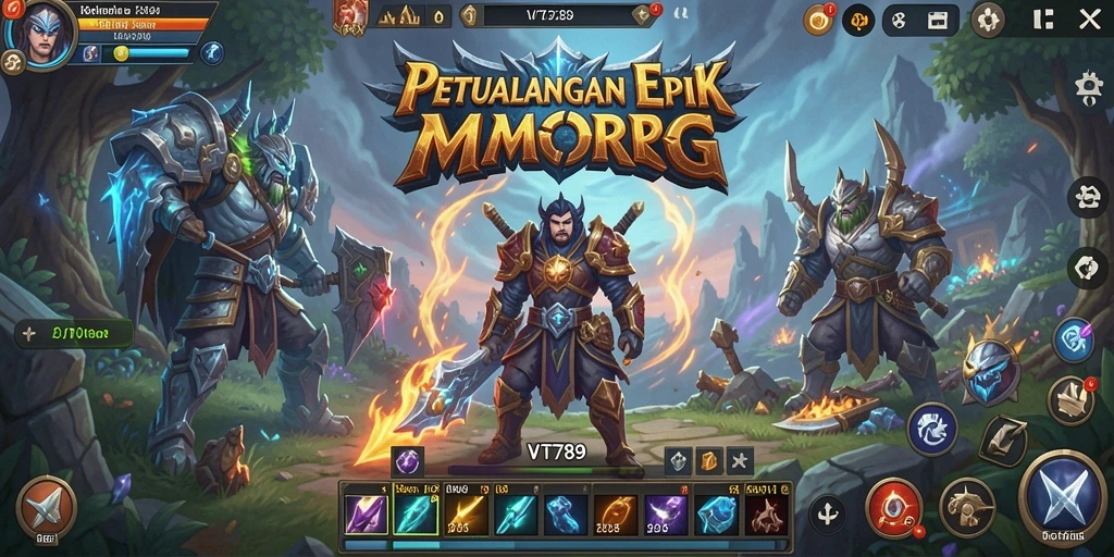 Tampilan gameplay VT789 yang seru dan menantang di dunia MMORPG.