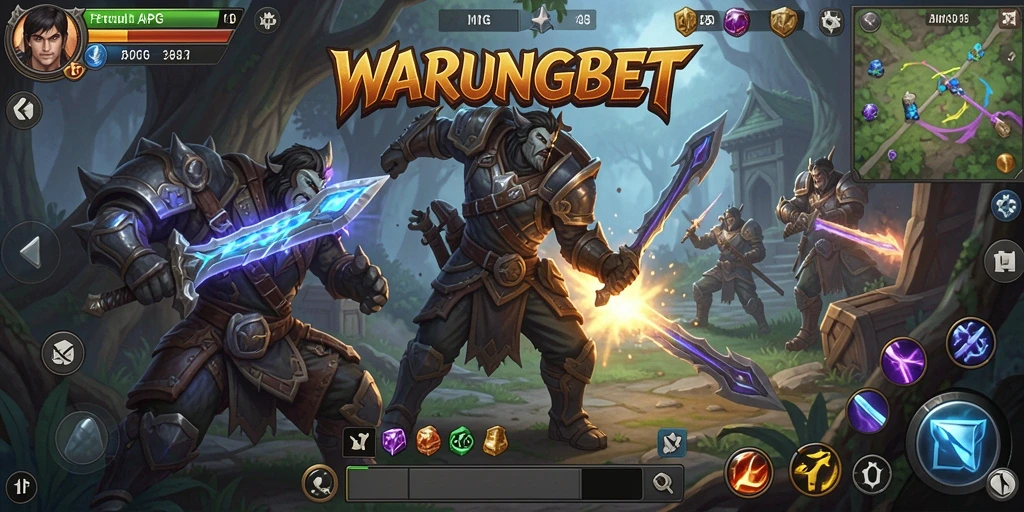 Tampilan gameplay ARPG dalam WARUNGBET yang menegangkan.