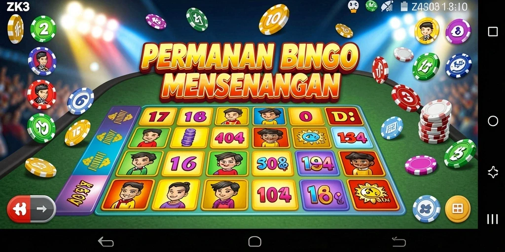 Tampilan menarik gameplay Bingo ZK3 yang seru dan penuh tantangan.